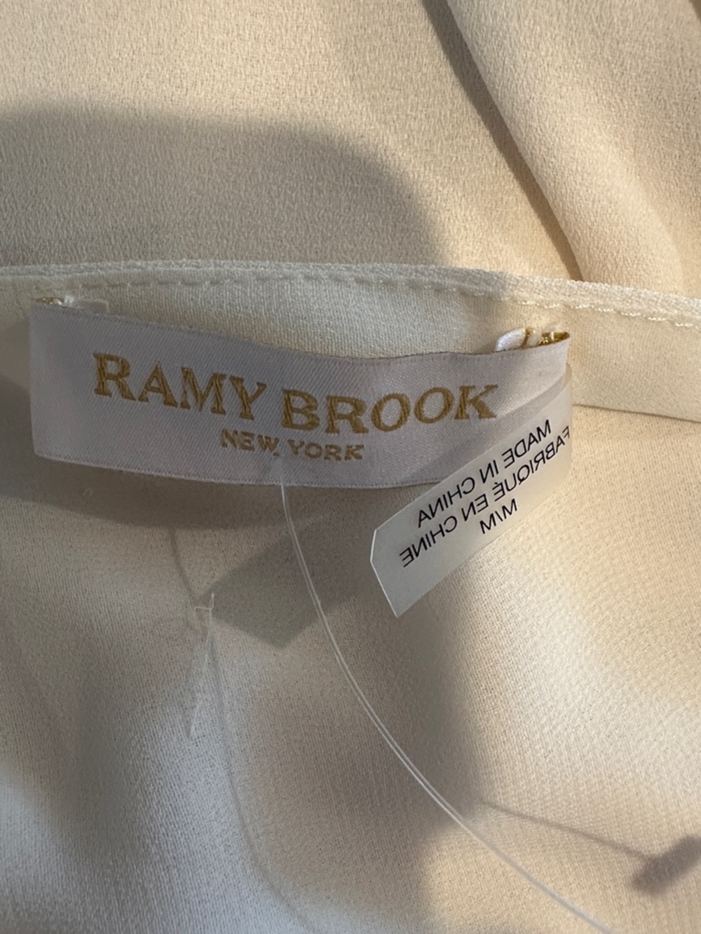 Ramy‎ Brook “Sunny” Halter Smocked Waist Sleeveless Cream Blouse New! - Picture 10 of 11